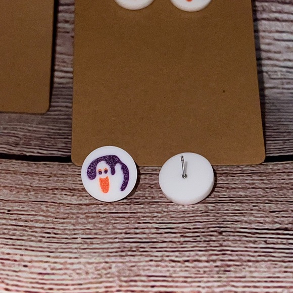 SUPER CUTE HALLOWEEN COOKIE ACRYLIC EARRINGS - Picture 5 of 11
